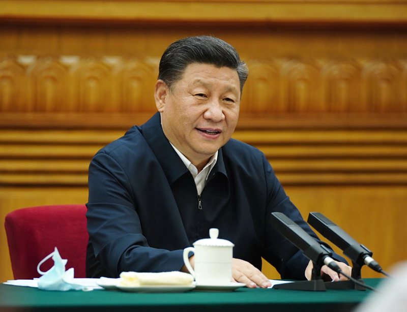 7月21日，中共中央總書記、國家主席、中央軍委主席習(xí)近平在京主持召開企業(yè)家座談會并發(fā)表重要講話。新華社記者 鞠鵬 攝